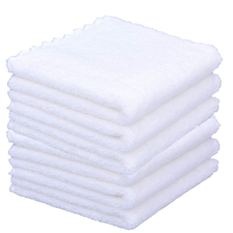 HOPESHINE Face Makeup Remover Cloths Wash Cloth for Face Towels Facial Cleaning Wipes Reusable Soft for Sensitive Skin Erase Mascara, Eyeliner, Foundation, Lipstick with Just Water 12 inch X 12 inch - Image 1